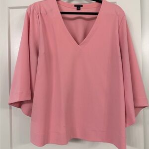 Ann Taylor Pink V-Neck Women's Top